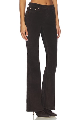PISTOLA Kinsley Mid Rise Ultra Flare Jeans in Brown