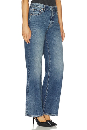 PISTOLA Hendrix High Rise Baggy Jeans in Blue