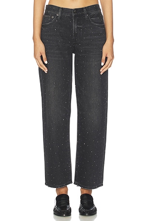 Lexi Midrise Bowed Straight Jeans PISTOLA