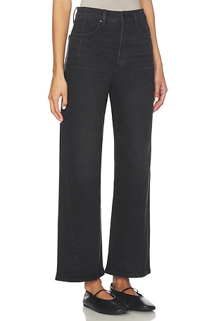 PISTOLA Kyra Ankle High Rise Bowed Jeans in Black. Size 33. Also