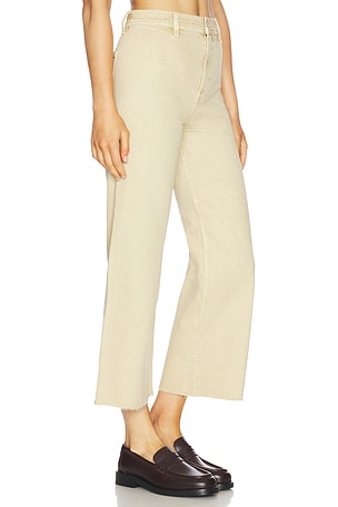 PISTOLA Penny Crop High Rise Wide Leg Jeans in Tan