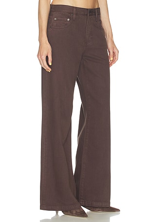 PISTOLA Jadyn Low Slung Palazzo Jeans in Chocolate