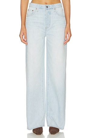 Tate High Rise Bowed Wide Leg Jeans PISTOLA