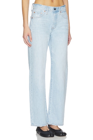 PISTOLA Lexi Super High Rise Straight Jeans in Blue