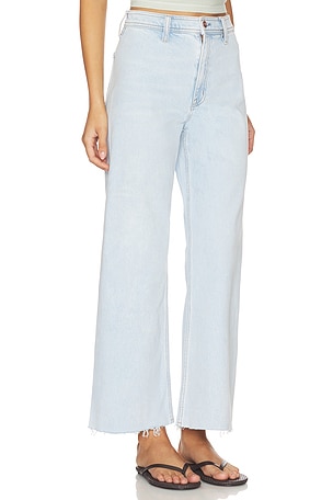 PISTOLA Penny Crop High Rise Wide Leg Jeans in Blue