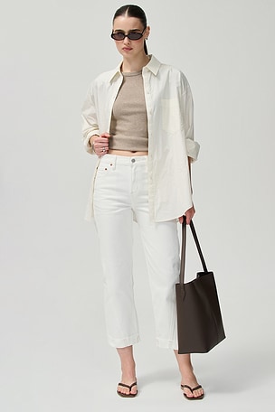 Kacey Mid Rise Cuffed Boyfriend Jeans PISTOLA