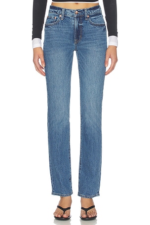 Aleks Mid Rise Straight Leg Jeans PISTOLA