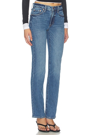 PISTOLA Aleks Mid Rise Straight Leg Jeans in Blue