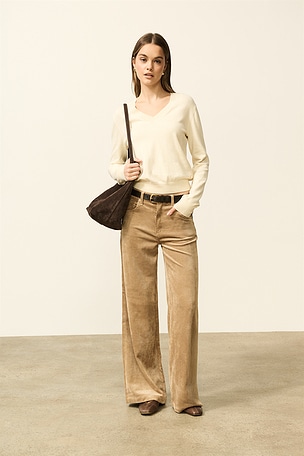 Jadyn Long Slung Palazzo Pant PISTOLA