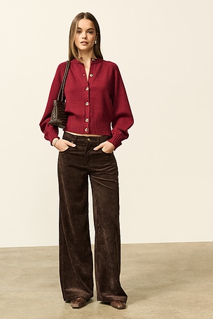 Jadyn Low Slung Palazzo Pant PISTOLA