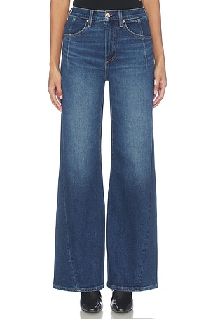 Kyra High Rise Bowed Ankle Wide Leg Jeans PISTOLA