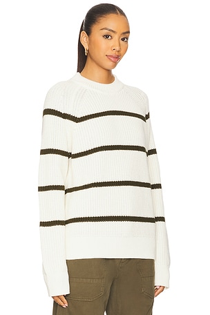 PISTOLA Edie Raglan Crewneck in White