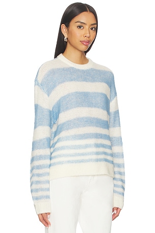 PISTOLA Moa Striped Bubble Sweater in Blue,White