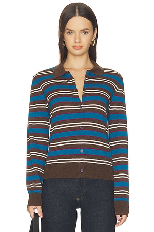 Lyvia Long Sleeve Merino Polo Cardigan PISTOLA