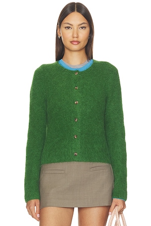 Yara Alpaca Blend Shrunken Cardigan PISTOLA