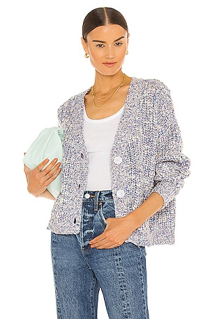 NWT Pistola Lorena 2024 V-Neck Classic Cardigan Confetti XL