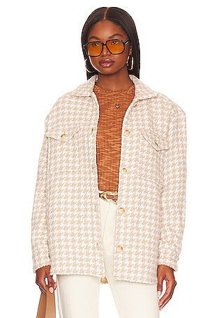 ANINE BING Flynn Jacket in Medium Houndstooth REVOLVE