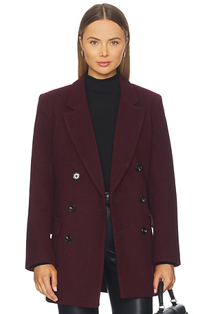 Emory Short Double Breasted Wool Coat PISTOLA