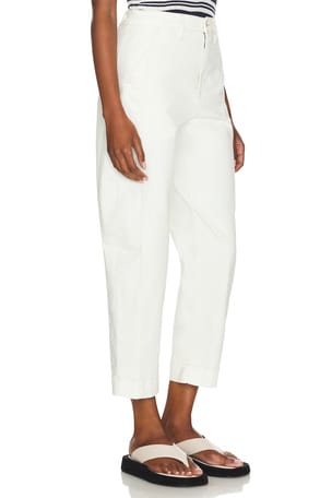 PISTOLA Eli Arched Trouser in White