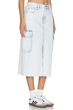 PISTOLA Mckayla Skirt in Denim-Light