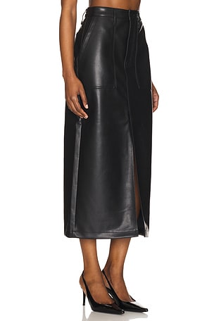 PISTOLA Alice Utility Skirt in Black