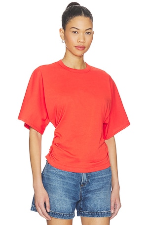PISTOLA Veronica Tee Shirt in Red. Size M. Also