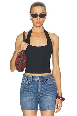 Nattie Modal Halter Tank Top PISTOLA
