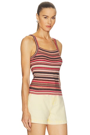 PISTOLA Frannie Sweater Tank in Coral