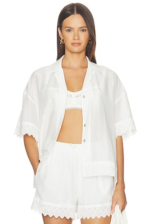 Maliah Silk Blend Camp Shirt PISTOLA