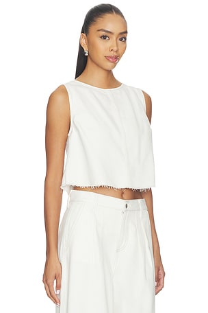 PISTOLA Rue Crop Top in White
