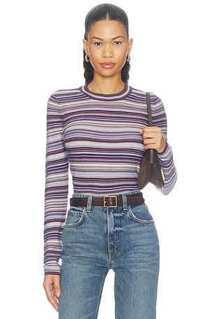 Madison Long Sleeve Crew Neck Sweater Tee PISTOLA