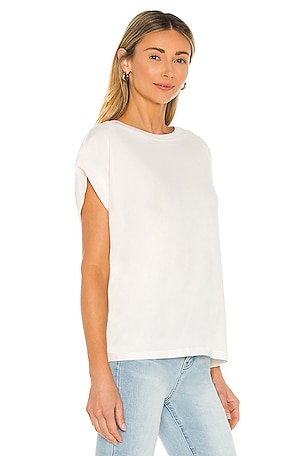 PISTOLA Trina Muscle Tee in Ivory