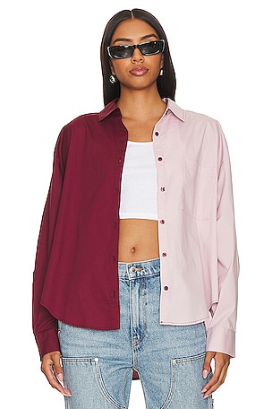 Sloane Oversized Button Down ShirtPISTOLA$45