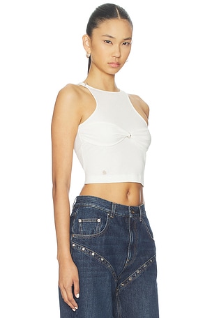 Palmatic Studio Umilis Tank Top in White. Size XS. Also