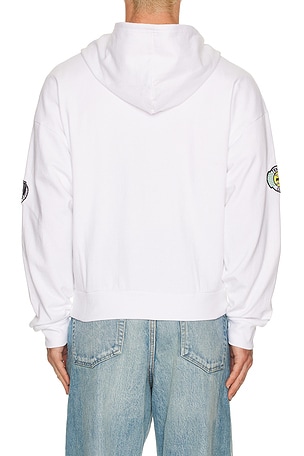 Prince Tennis Since 1970 Full Zip Hoodie in White