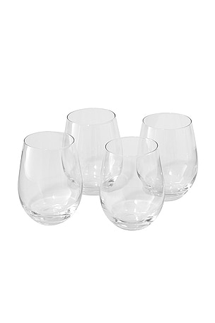 Stemless Wine Glasses Set of 4 Public Goods