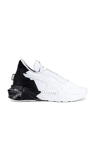 Puma Provoke XT Block Sneaker in Puma White \u0026 Puma Black | REVOLVE