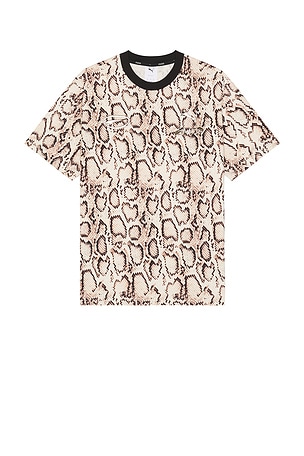 Puma Select x A$Ap Rocky Snakeskin Tee in Brown. Size XXL/2X. Also