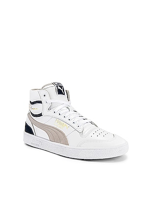 Puma Select x Ralph Sampson Mid OG in Puma White \u0026 Grey Violet \u0026 Peacoat |  REVOLVE