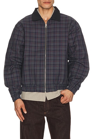 Plaid Bomber Jacket Pas Une Marque