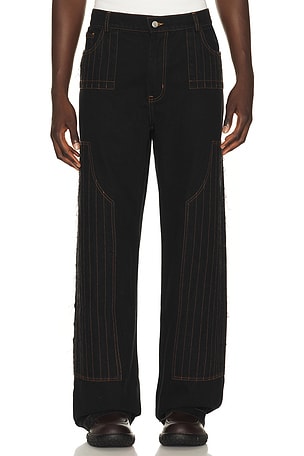 PANTALON CHARPENTIER DISTRESSED PATCH Pas Une Marque