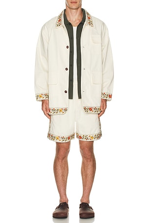 Found Kantha Floral Work Shorts Found