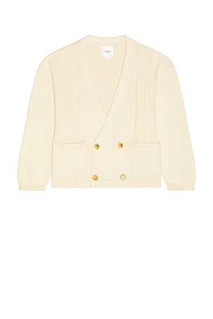 Found Double Breasted Cable Knit Cardigan Found