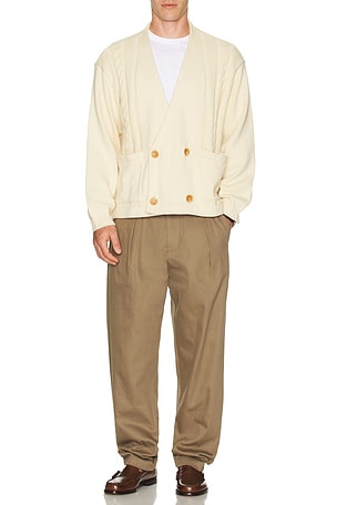 Found Double Breasted Cable Knit Cardigan Found
