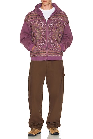 Found Motif Zip Up Hoodie Found