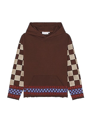 Checkered Sleeve Hoodie Found