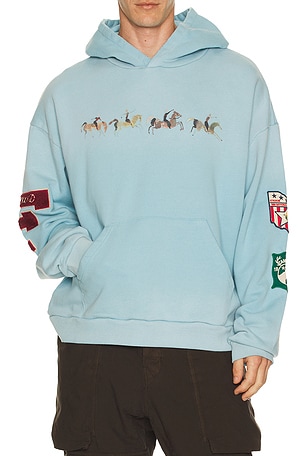 Horse Line Embroidered Hoodie Found