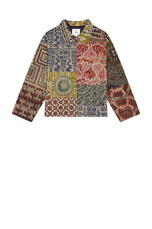 Found Watercolor Mosaic Work Jacket Found