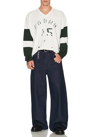 Found Distressed Long Sleeve Team Jersey Found