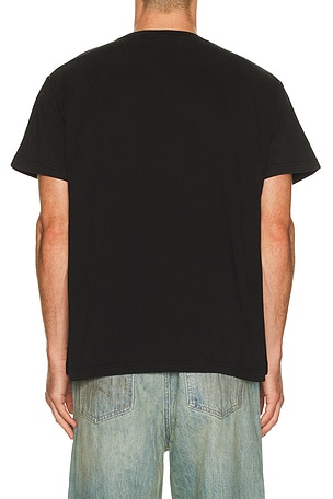 Found Found Whisper Patch Tee in Brown in Black